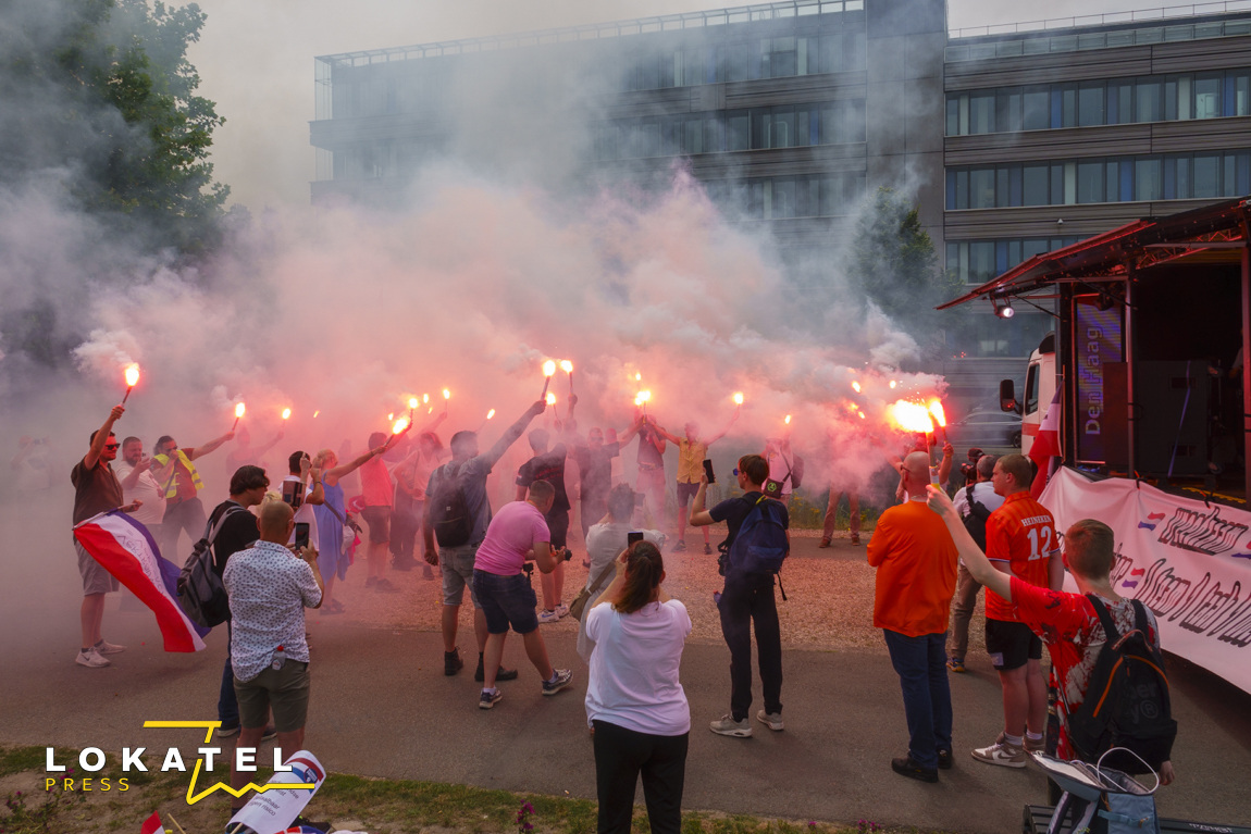 Demonstratie Nationaal Protest in Centrum