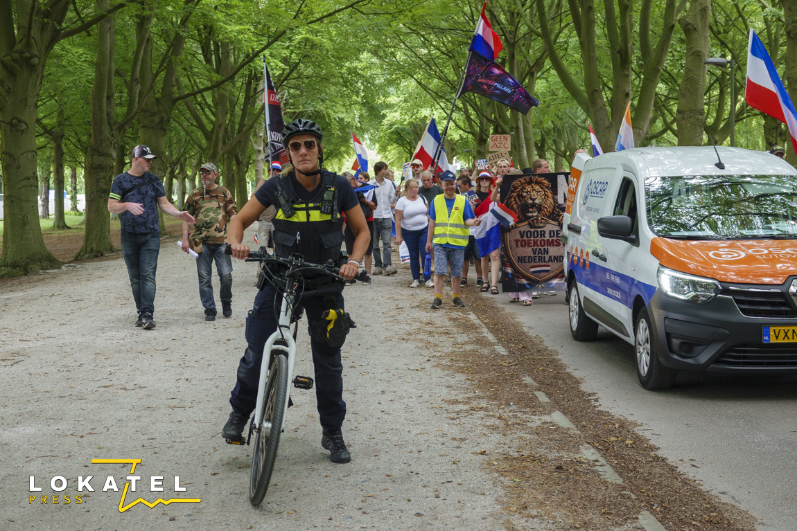 Demonstratie Nationaal Protest in Centrum