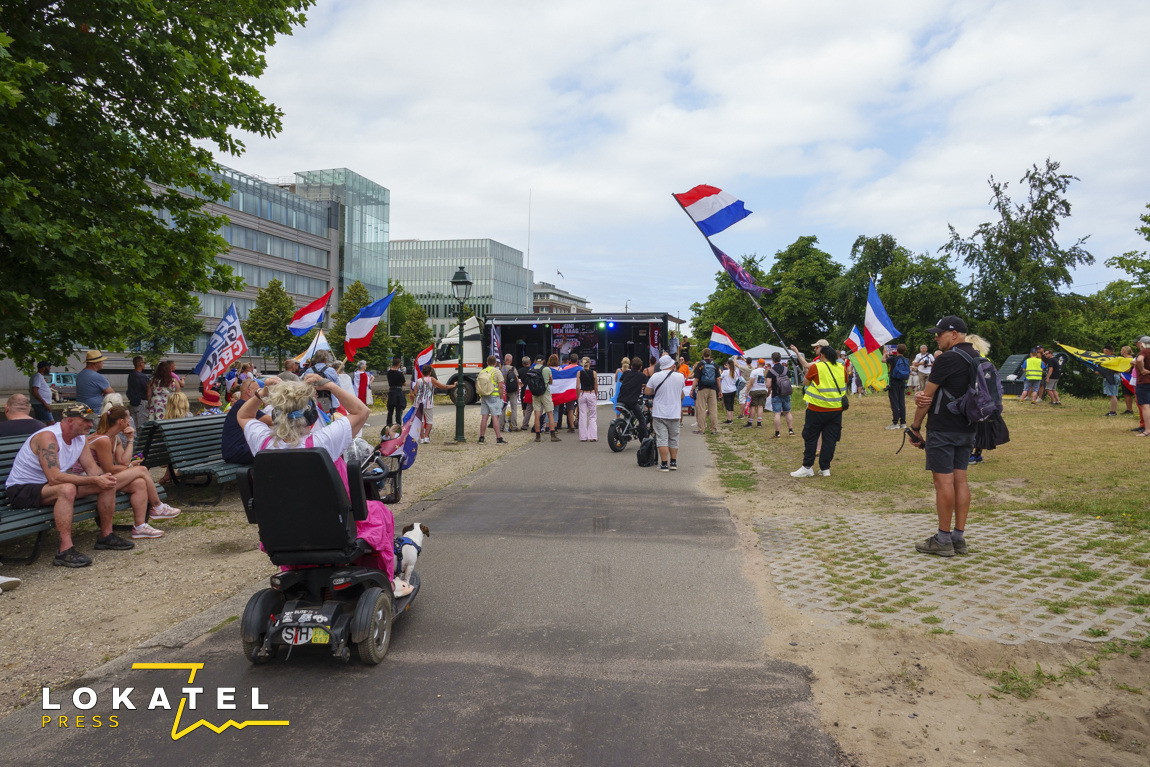 Demonstratie Nationaal Protest in Centrum