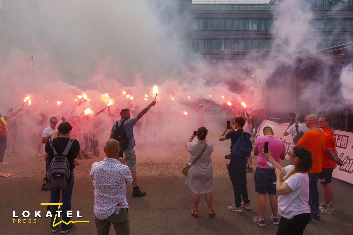 Demonstratie Nationaal Protest in Centrum