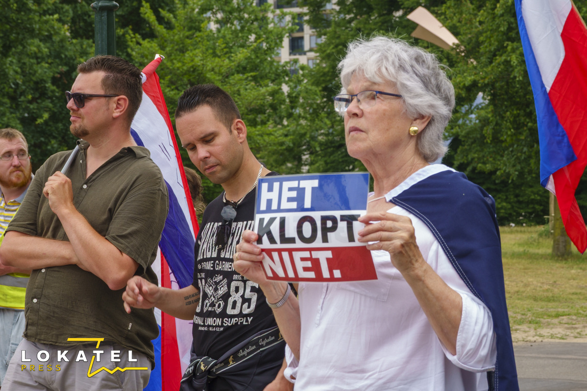 Demonstratie Nationaal Protest in Centrum