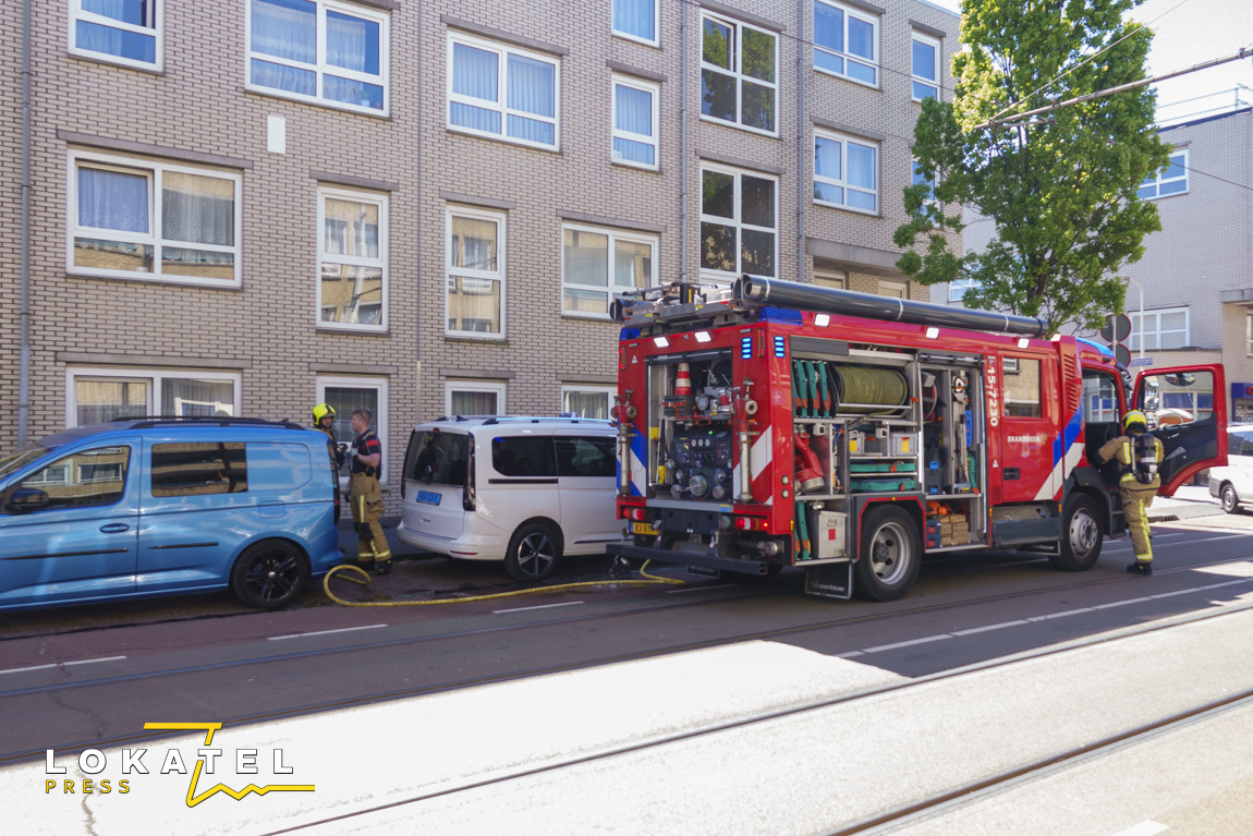 Portiek ontruimd na woningbrand in Centrum