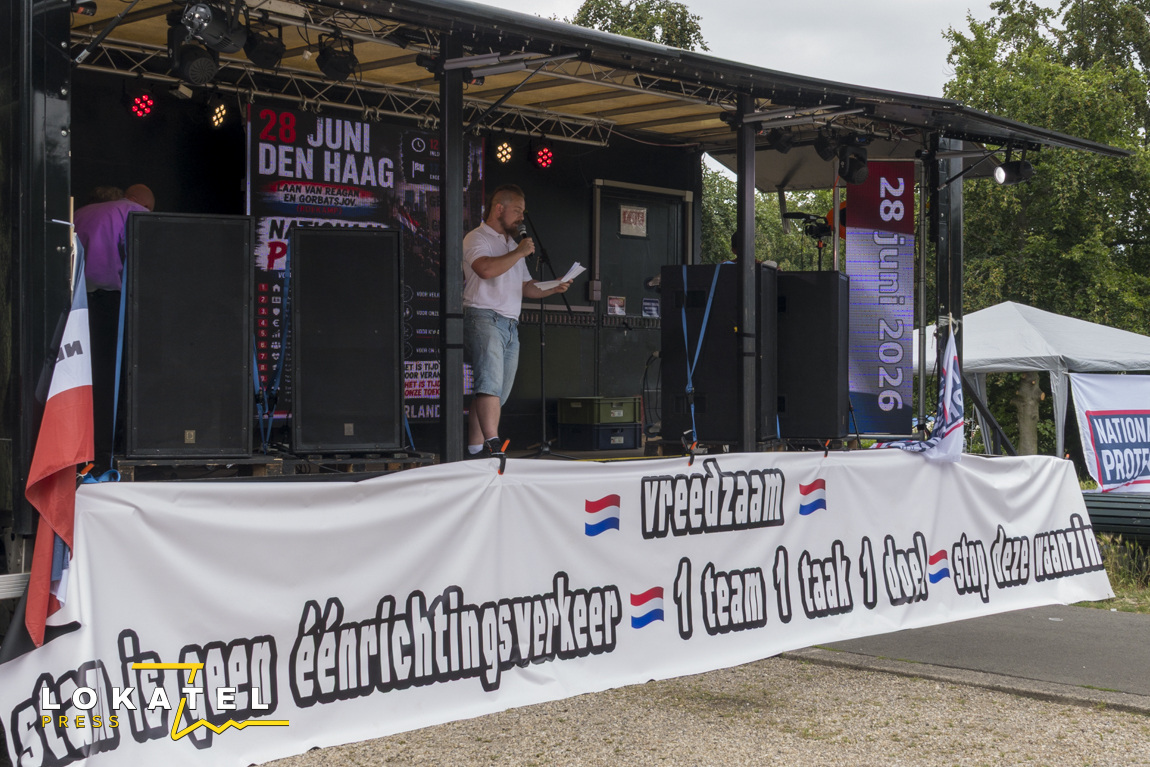 Demonstratie Nationaal Protest in Centrum