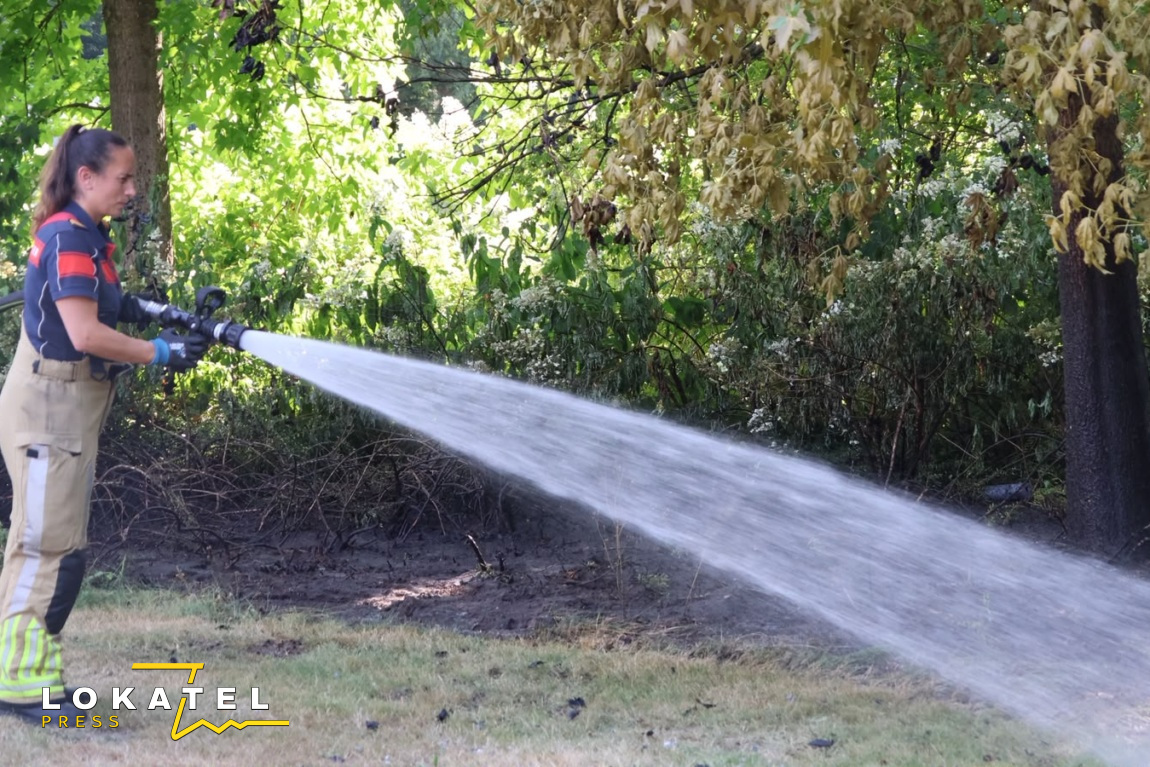 Bermbrand snel geblust in Vermeerkwartier